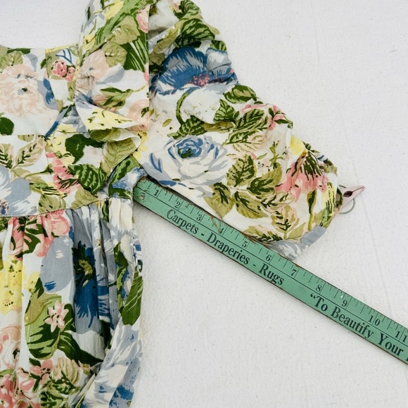 Urban Outfitters 100%Cotton Sundress Green and Pink Floral Top - Picture 10 of 15